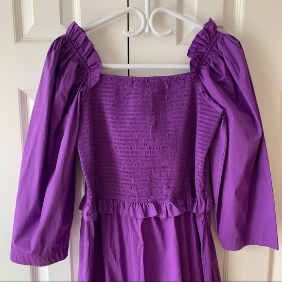 Sea New York Tabitha Smocked Dress Grape - Picture 3 of 12